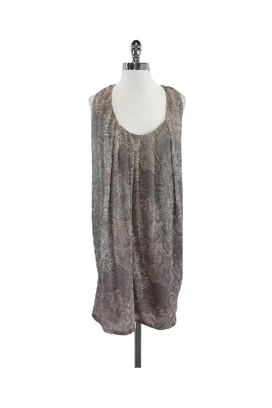 Acne - Grey Snake Print Dress Sz 8 Vintage unclassified dresses