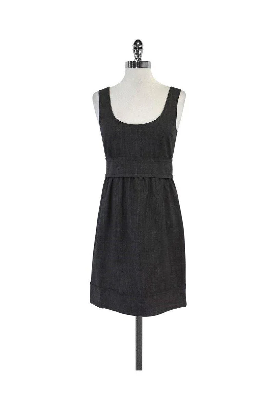 Theory - Grey Checkered Houndstooth Dress Sz 2 Affordable unclassified dresses