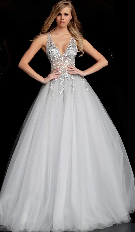 Jovani 65379SC - Embellished Sleeveless Ballgown Satin unclassified dresses