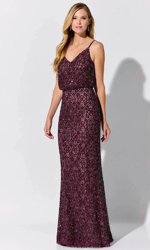 Ivonne D ID322 - V-Neck Spaghetti Strap Gown Elegant unclassified dresses