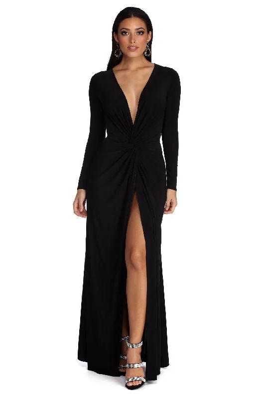 Cameron Formal Twist Knot Dress High-end unclassified dresses