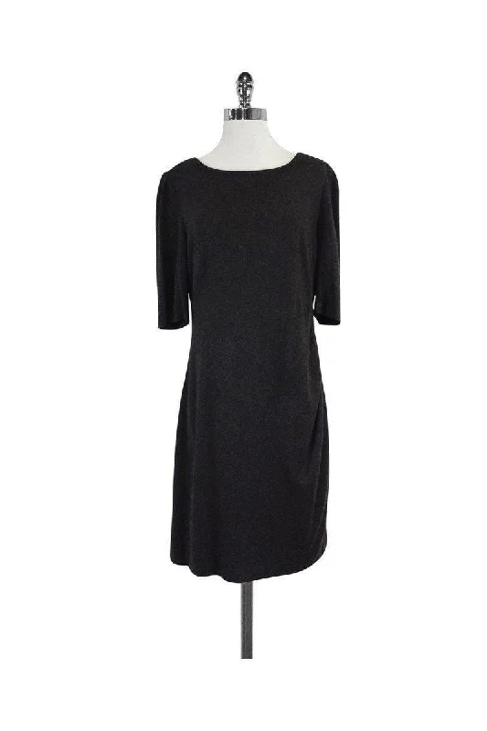 Trina Turk - Grey Three Quarter Sleeve Dress Sz 12 Backless unclassified dresses